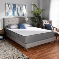 Baxton Studio FE450-10-Queen Cara 10-Inch Triple Layered Hypoallergenic Queen Size Memory Foam Mattress